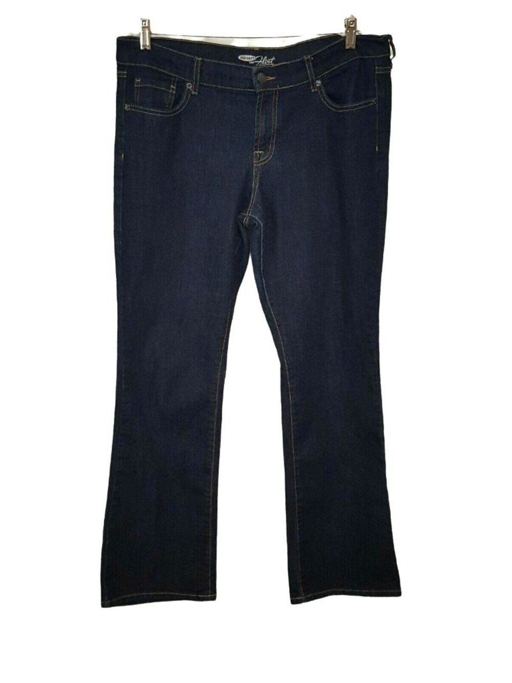 Old Navy The Flirt Jeans Women 36x30 Mid Rise Bootcut Dark Wash Stretch Denim
